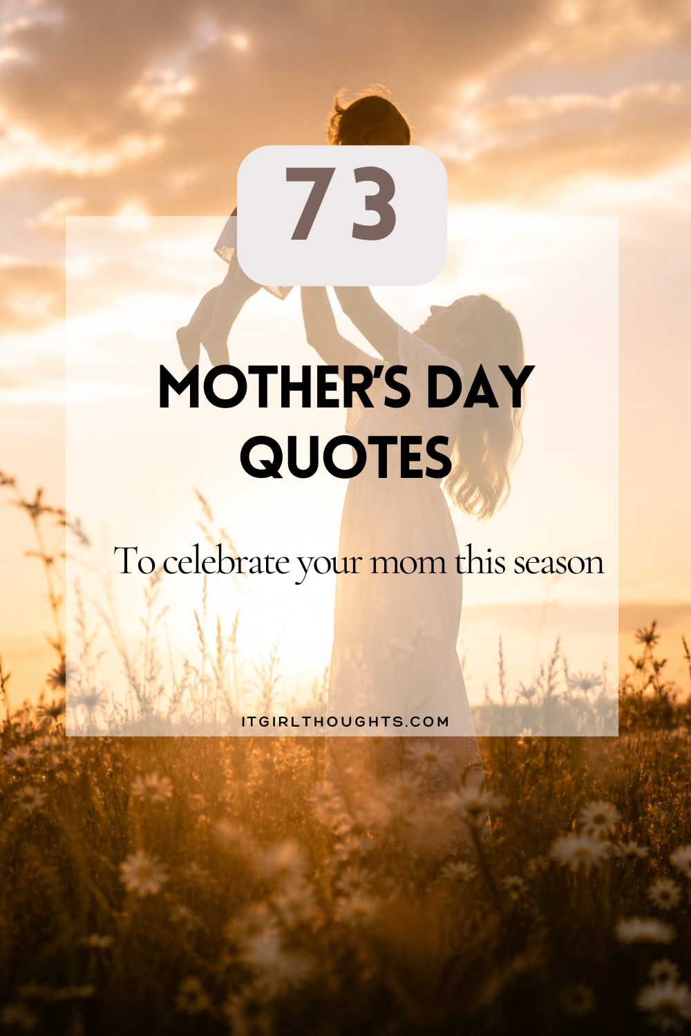 Mothers day quote poster